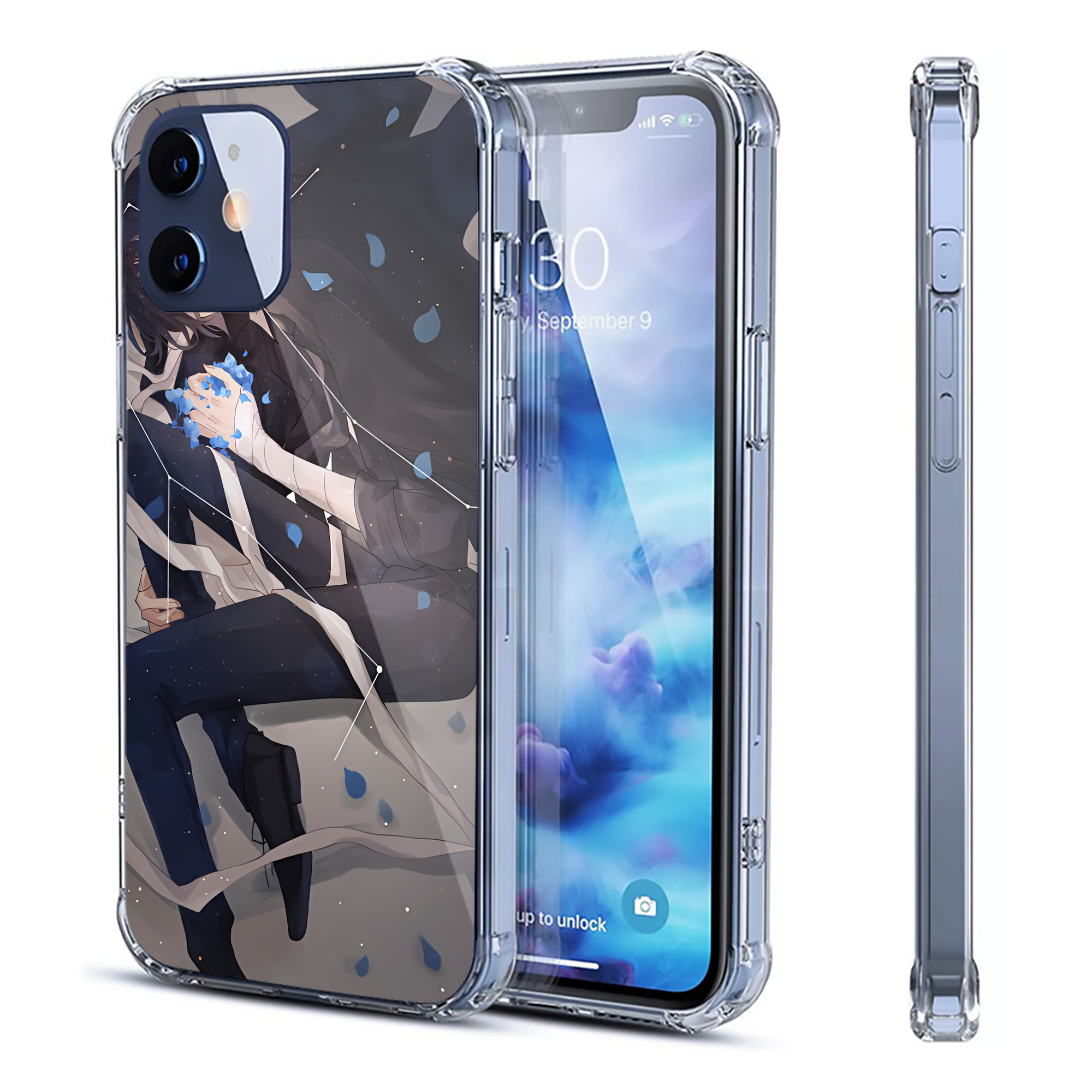 （画像用） 文豪ストレイドッグス Bungo Stray Dogs 【iPhone 12シリーズ対応】透明スマホケース（クリアソフトケース）